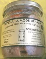 Mängden socker i Tripes a la mode de caen