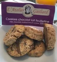 Mängden socker i Cookies chocolat lait feuilletine