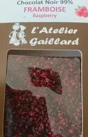 Mängden socker i Chocolat noir 99% framboise