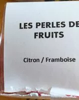 Mängden socker i Les perles de fruits