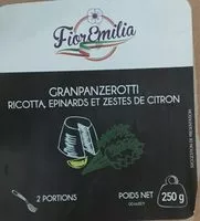 Mängden socker i Grznpanzerotti ricotta epinard et zestes de citron