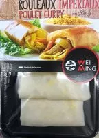 Mängden socker i Rouleaux impériaux poulet curry x 4