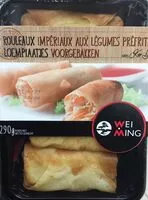 Mängden socker i Rouleaux impériaux aux légumes préfrits