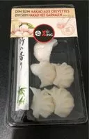 Mängden socker i Dim Sum Hakao aux crevettes