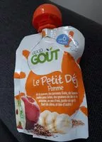 Mängden socker i Le Petit Déj Pomme 70g