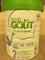 Mängden socker i Good Goût Lait de suite bio