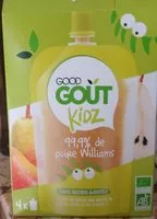 Mängden socker i Pack de 4 gourdes Poire Williams