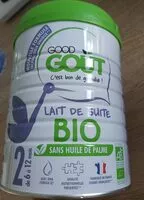 Mängden socker i Lait de suite bio