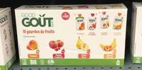 Mängden socker i 10 gourdes de fruits