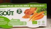 Mängden socker i Good goût  baby carotte patate douce lentilles