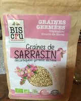 Mängden socker i Graines sarrasin decortiquées séchées