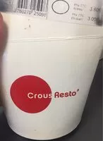 Mängden socker i Pasta box crous resto