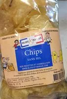 Mängden socker i Chips sans sel