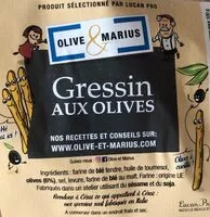 Mängden socker i Gressins aux olives