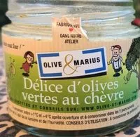 Mängden socker i Délice d'olives vertes au chèvre