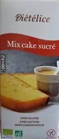 Mängden socker i Mix Cake Sucré