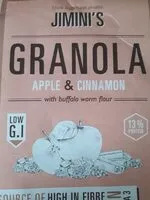 Mängden socker i Jimini's Granola / Apple & Cinnamon