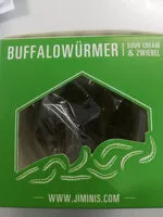 Mängden socker i Buffalowürmer sour cream & Zwiebel