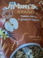 Mängden socker i Granula pomme, vanille et poudre d'insectes