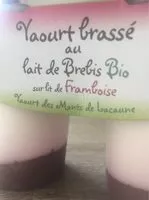 Mängden socker i Yaourt brassé au lait de brebis sur lit de framboise