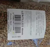 Mängden socker i Lentilles 4mm