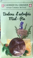 Mängden socker i Bonbon d’autrefois (Miel-Pin)