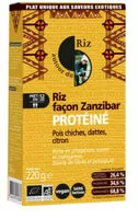 Mängden socker i Riz facon zanzibar protéiné