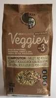 Mängden socker i Mélange protéiné veggie Mix 3
