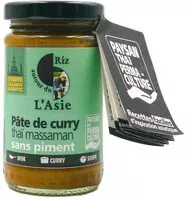 Mängden socker i Pâte de curry thaï massaman