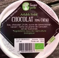 Mängden socker i Sorbet chocolat 70% cacao