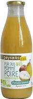 Mängden socker i Pur jus bio pomme poire