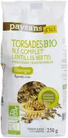 Mängden socker i Torsades bio blé complet lentilles vertes