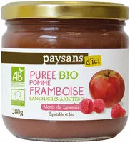 Mängden socker i Puree Bio pomme Framboise