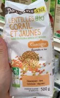 Mängden socker i Lentilles corail et jaunes bio