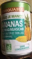 Mängden socker i Ananas de madagascar