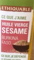 Mängden socker i Huile vierge sesame