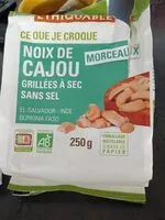 Mängden socker i Noix cajou grillées a sec sans sel