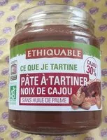 Mängden socker i Pâte a tartiner noix de Cajou