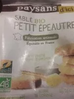 Mängden socker i Sablés bio petit épeautre