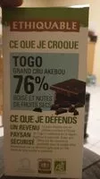 Mängden socker i Togo grand cru akebou 76%