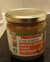 Mängden socker i Purée de pomme, ananas et fruit de la passion