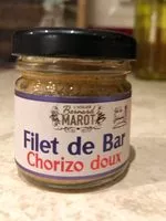 Mängden socker i Filet de bar, chorizo doux