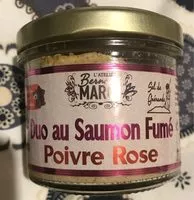Mängden socker i Duo au Saumon Fumé Poivre Rose
