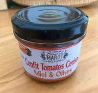 Mängden socker i Confit de Tomates Cerises Miel et Olives