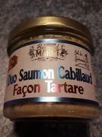 Mängden socker i Duo Saumon Cabillaud Façon Tartare