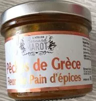 Mängden socker i Pêches de Grèce Fleur de Pain d'épices