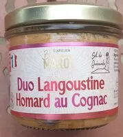 Mängden socker i Duo de Langoustine Homard au cognac