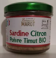 Mängden socker i Sardine Citron Poivre Timut Bio