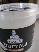 Mängden socker i Burrata et gorgonzola