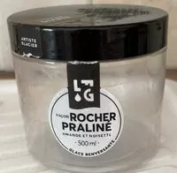 Mängden socker i Glace Rocher praliné